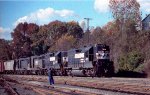 NS 4103 leads three other units into the yard